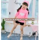 New arrival soft fabric pink color baby girl swimwear