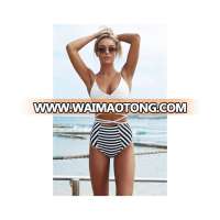 ZY2916 high school young girls zebra print swimwear 2018