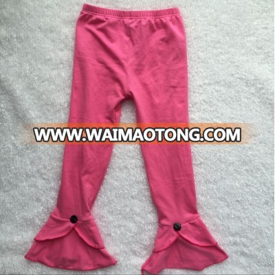 wholesale bulk designer clothing toddler bell bottoms kids pants children's leggings girls ruffle leggings