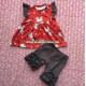 Hot sell summer clothes wholesale girls outfits dog printed tops with icing shorts baby outfits