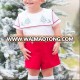 Baby Boy Christening Outfits Christmas Decorative Applique Set